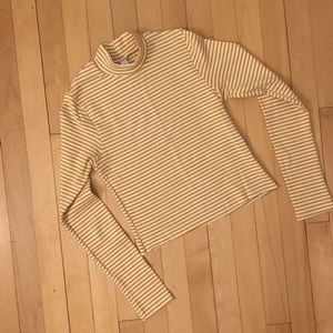 Yellow and White Striped Top!
